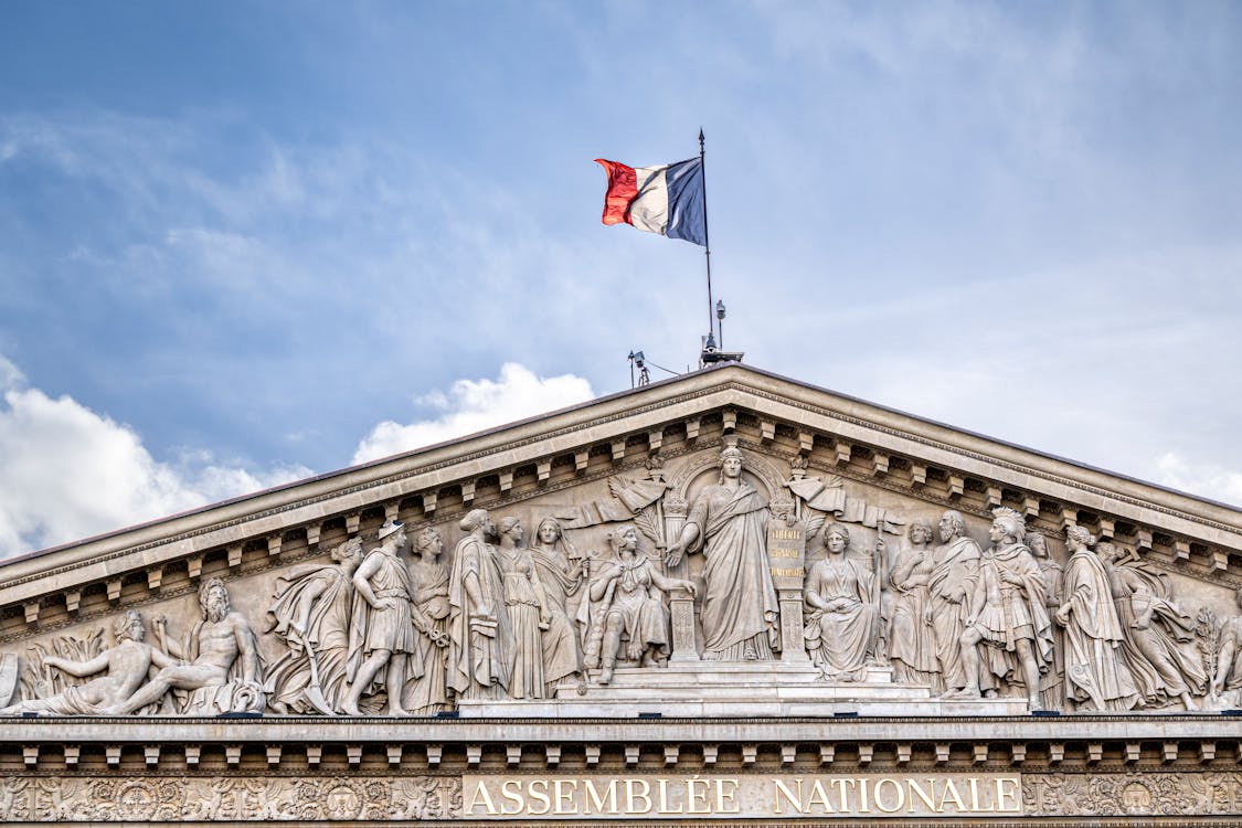 Batiment officiel de l'Assemblee nationale a Paris